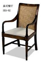 东南亚风格扶手书椅YR-0308