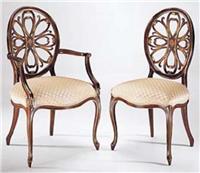 欧式新古典风格扶手餐椅YRBY-0026