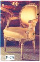 欧式新古典风格扶手妆椅YRBY-0040