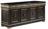 美式古典风格方形装饰矮柜HF-1003323