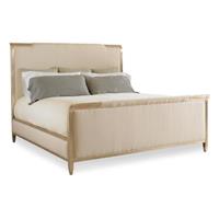 美式新古典风格有床尾屏的床