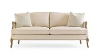 美式新古典风格有扶手三位沙发
