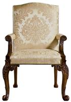 美式古典风格扶手书椅