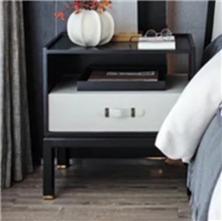 美式新古典风格方形床头柜HF-2019-205